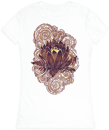 Lotus Flower Womens T Shirt - Lotus Flower Shirt (484x484), Png Download