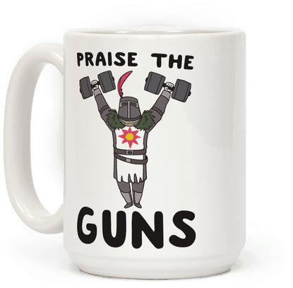 Praise The Guns - T-shirt (484x484), Png Download