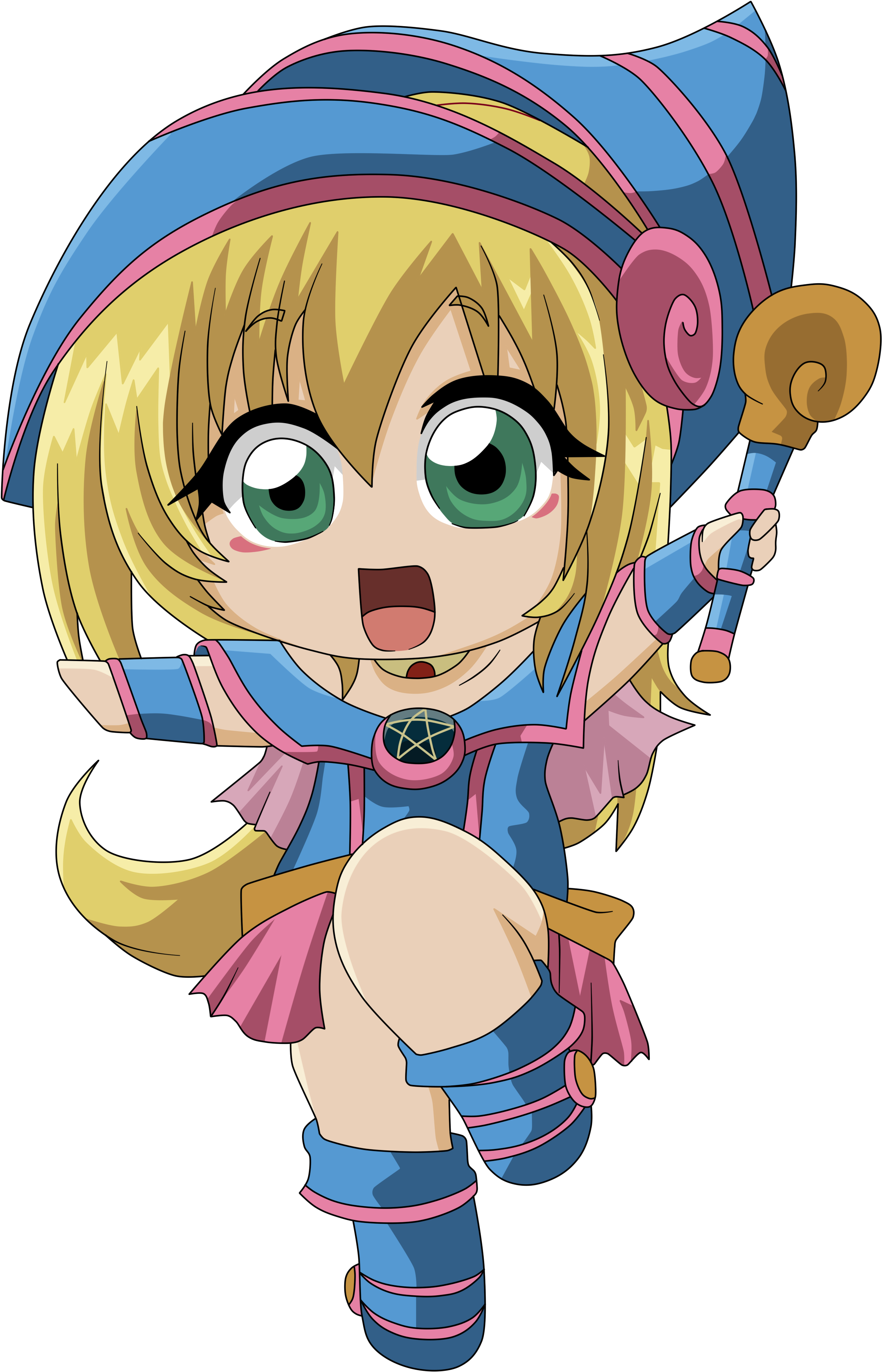 Which Yu Gi Oh Monster Do You Want Playable - Dark Magician Girl Chibi (3000x4000), Png Download