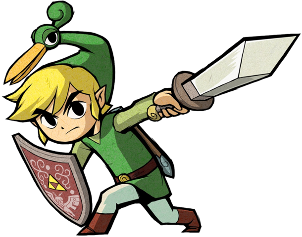 The Legend Of Zelda Png Vector Library - Legend Of Zelda The Minish Cap Link (610x480), Png Download