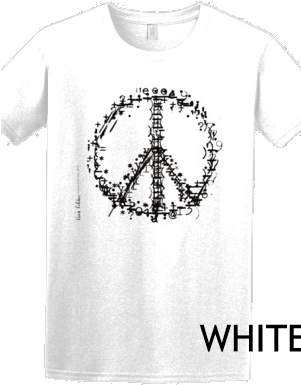 Tshirt Peace Out Mens Fit - Tshirt Png White Woman (300x400), Png Download