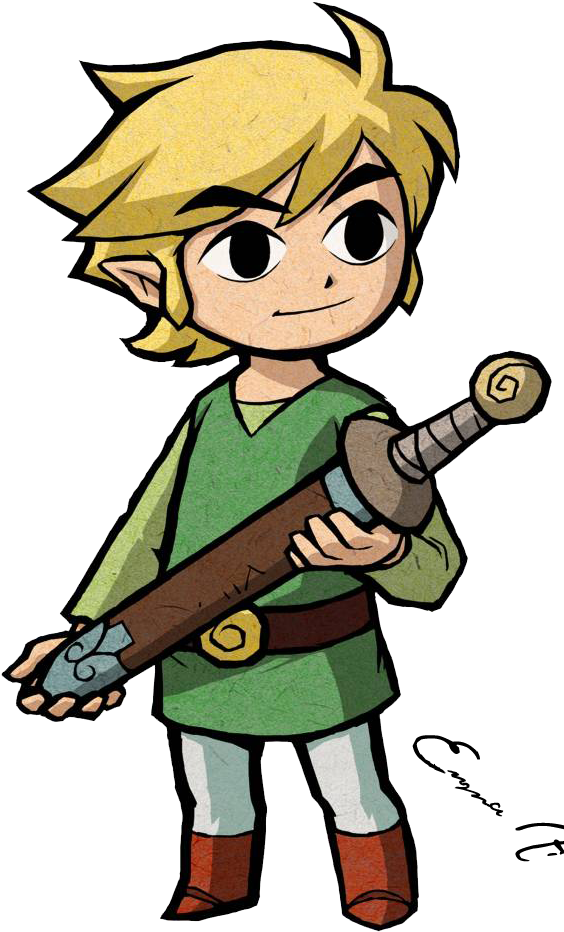 Members - Link Minish Cap (576x948), Png Download
