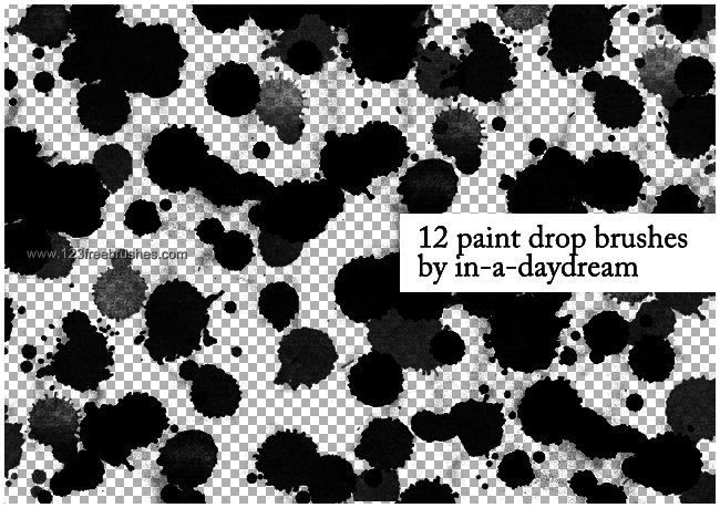 Paint Drops - Vector (650x459), Png Download