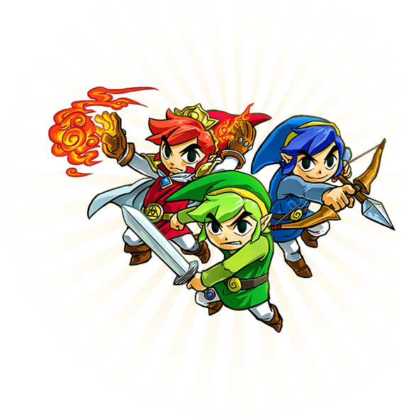 Artwork Characters - Tri Force Heroes Link (566x592), Png Download
