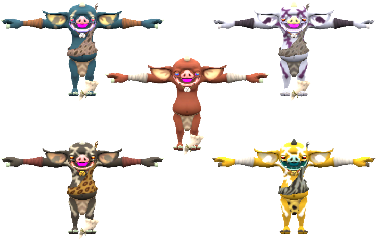 Download Zip Archive - Legend Of Zelda Breath Of The Wild Bokoblin (750x650), Png Download