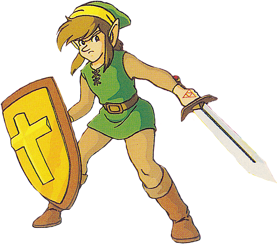 The Legend Of Zelda & The Adventure Of Link - Link Legend Of Zelda 1 (1032x928), Png Download