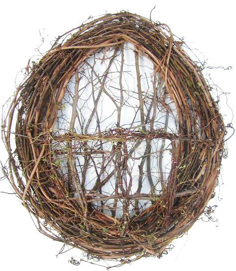 Grapevine Pocket Wreaths 12" - Wreath (480x640), Png Download