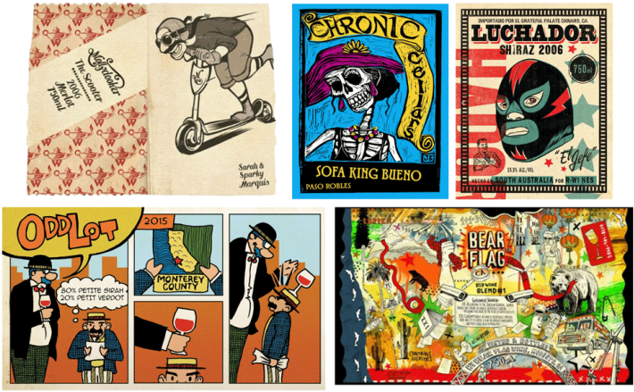 New World Comic Labels - Chronic Cellars Sofa King Bueno Red Blend 2016 Wine (743x450), Png Download