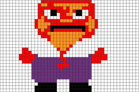 Pixel Art Inside Out (480x317), Png Download