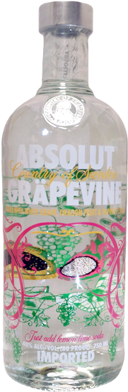 Absolut Grapevine - Absolut Vodka Grapevine Png (450x800), Png Download