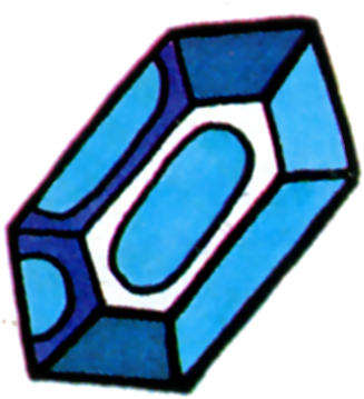 Blue Rupee - Legend Of Zelda Items Png (352x386), Png Download