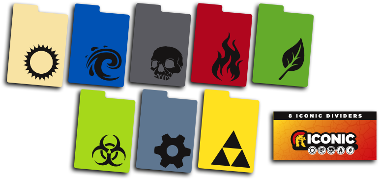 Iconic Divider Pack - Trading Card Dividers: Iconic 8-pack (800x400), Png Download