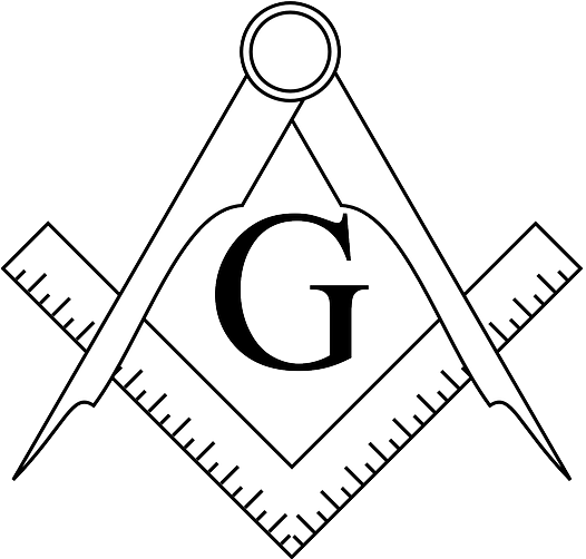 Masonic, Circle, Compasses, Dividers, Pair Of Dividers - Note Cards (pk Of 10) (640x501), Png Download