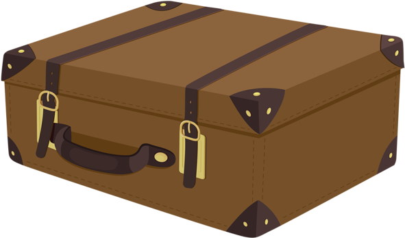 0, - Trunk Bag Clip Art (600x352), Png Download