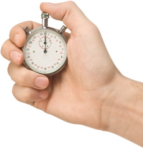 Rapid E-learning - Transparent Stopwatch With Hand Png (487x514), Png Download