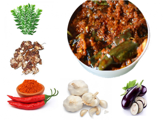 Sale Brinjal Pickle - Garlic (550x650), Png Download