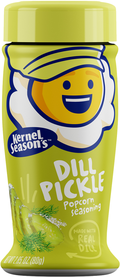 Dill Pickle Popcorn Seasoning - Kernel Season's Cheesy Jalapeno Popcorn Seasoning (1000x1000), Png Download