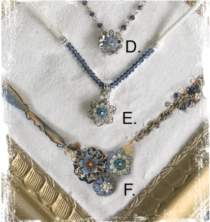 Party Pendant Denim Necklace - Necklace (450x450), Png Download