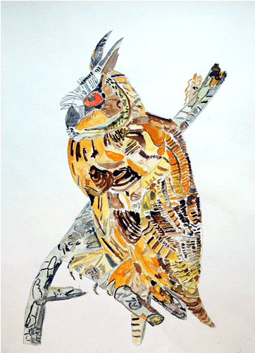 Watercolor Birds 3 - Watercolor Painting (700x500), Png Download