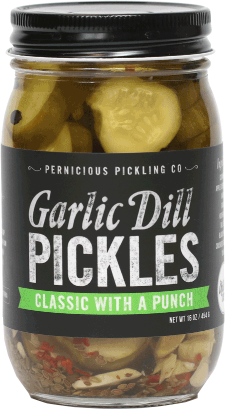 Pernicious Pickling Co Pernicious Pickling - Garlic (900x900), Png Download
