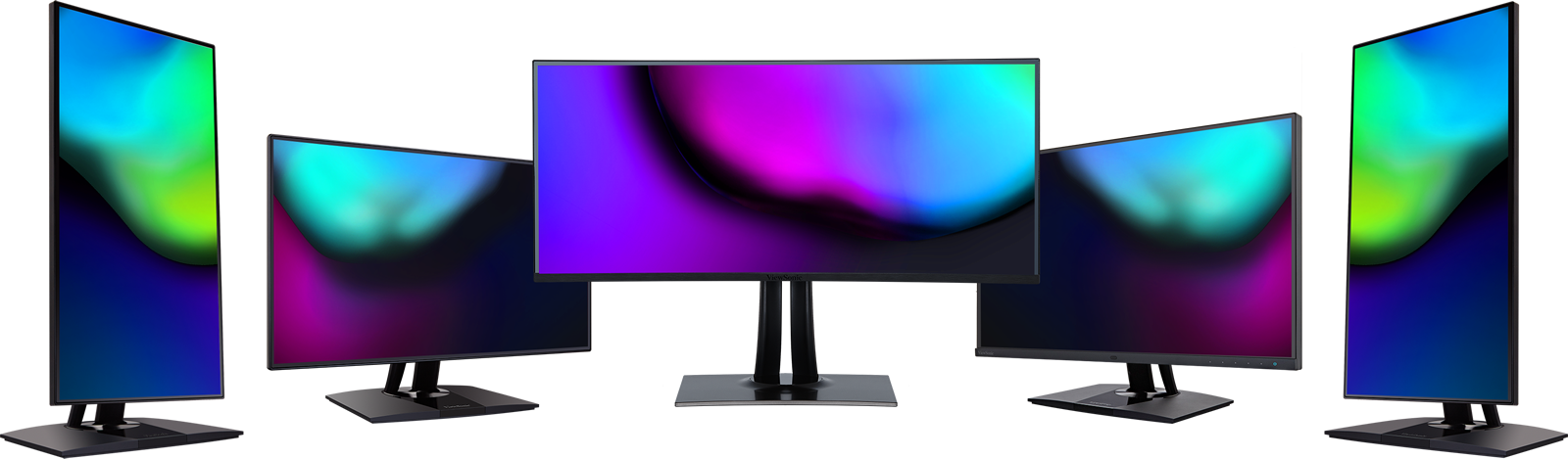 Professional Monitor Vp Series - Led-backlit Lcd Display (1600x469), Png Download