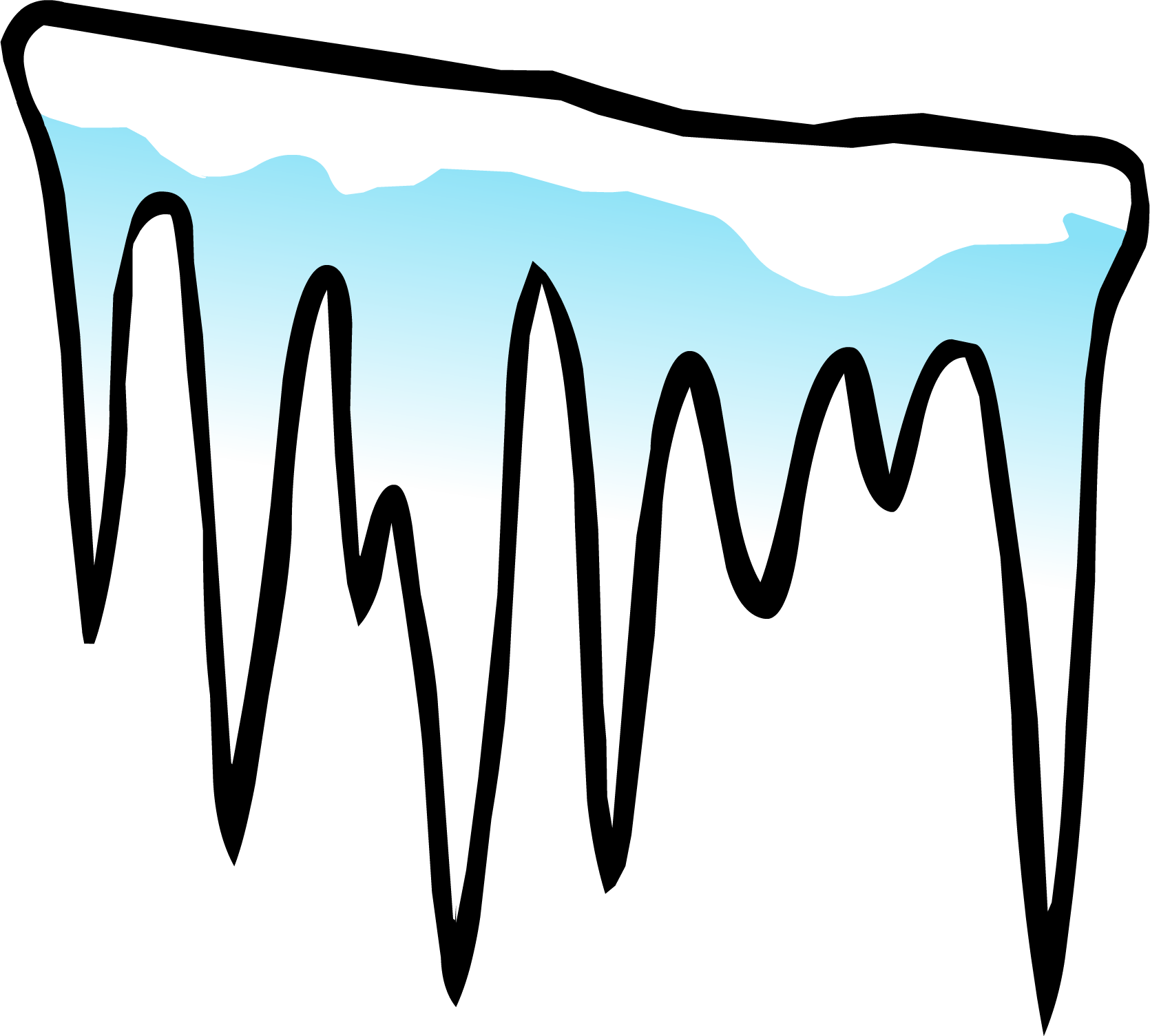 Icicles Sprite 013 - Icicles Clipart Png (1670x1505), Png Download