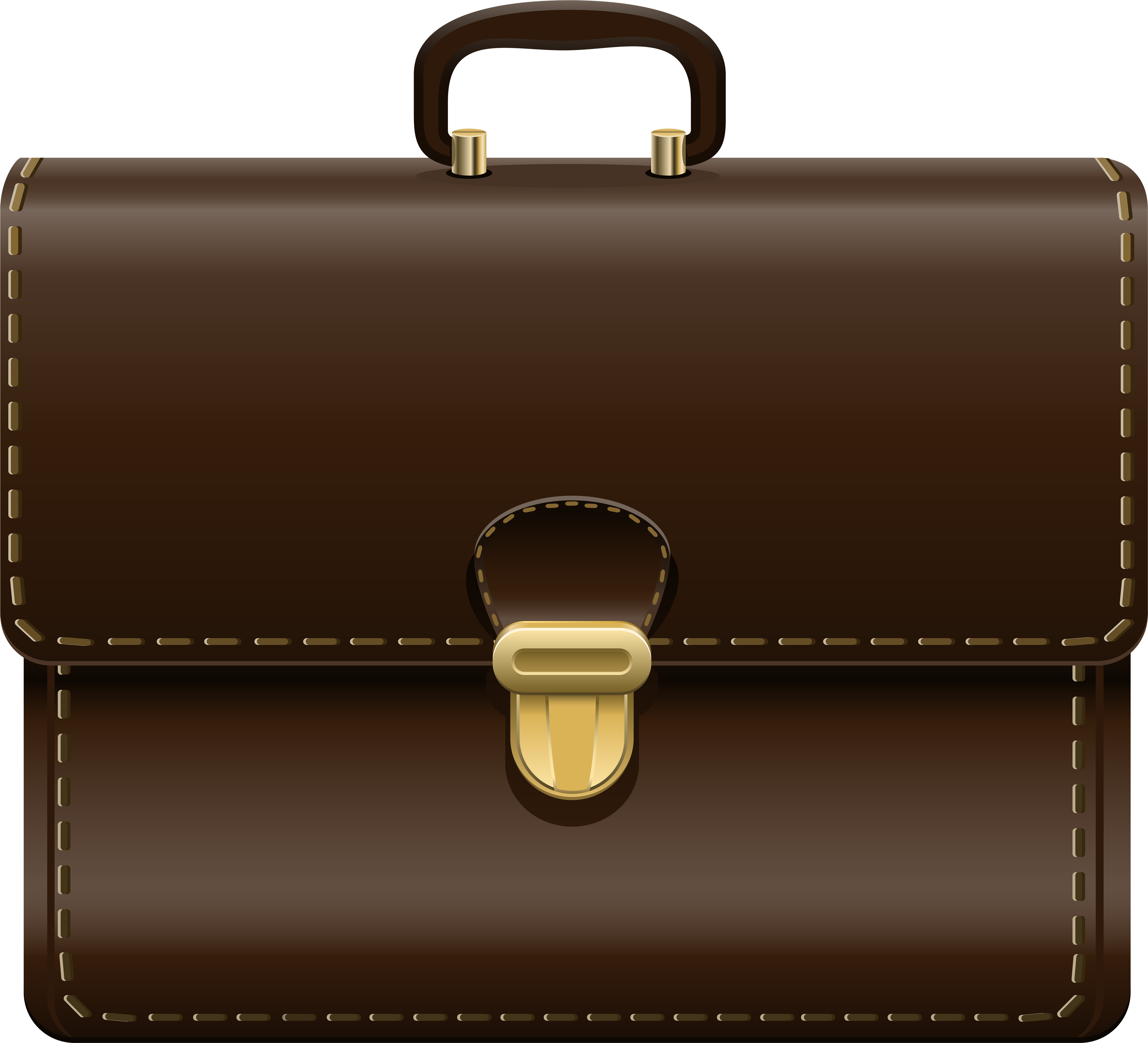 Brown Bag Png Clip Art - Business Bag Clipart (6000x5449), Png Download