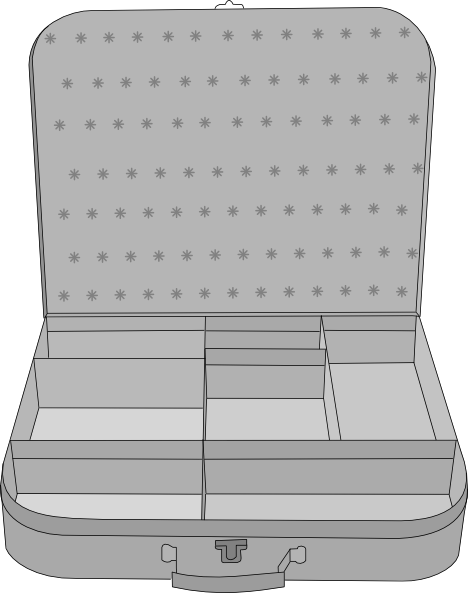 How To Set Use Suitcase Clipart (468x593), Png Download