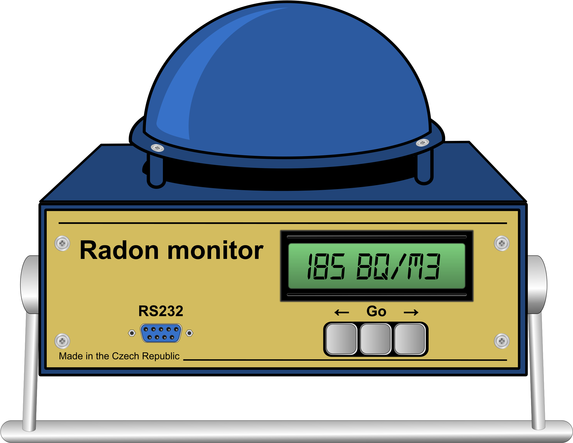 This Free Icons Png Design Of Continuous Radon Monitor (2400x1878), Png Download