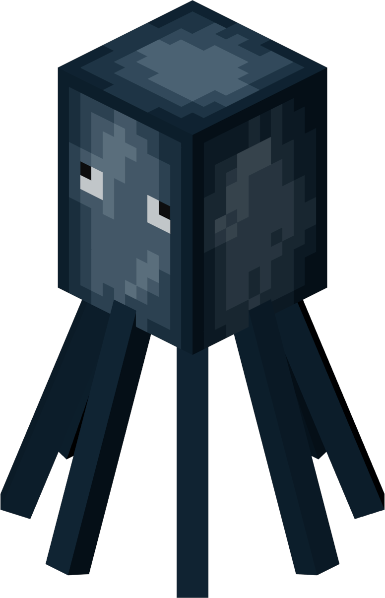 Squid - Minecraft Squid (776x1205), Png Download