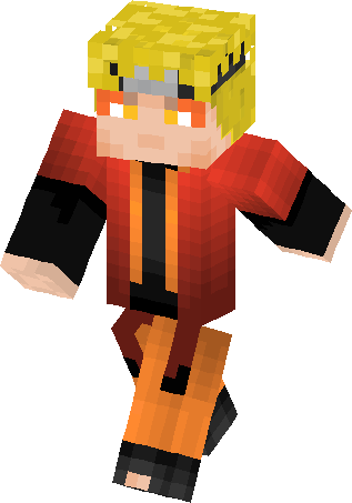 Naruto Sage Mode Skin - Minecraft Skin Naruto Sage Mode (317x453), Png Download