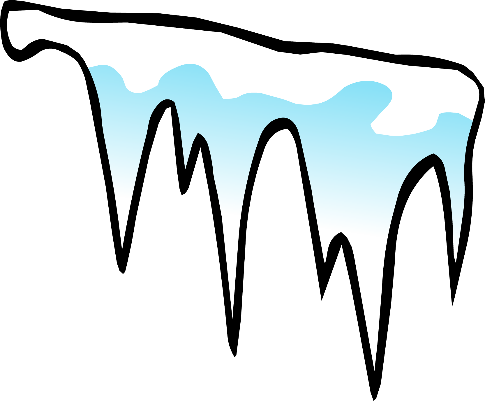 Icicles Sprite 014 - Portable Network Graphics (1665x1375), Png Download
