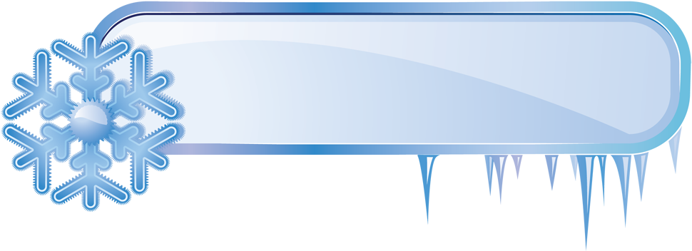 Icicles - Christmas Frames (1099x600), Png Download