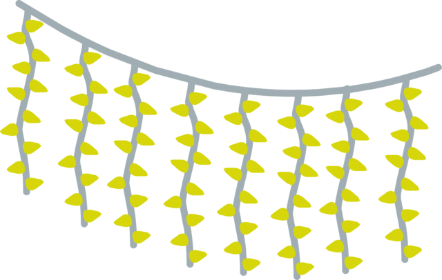 Icicle Lights Sprite 005 (640x406), Png Download