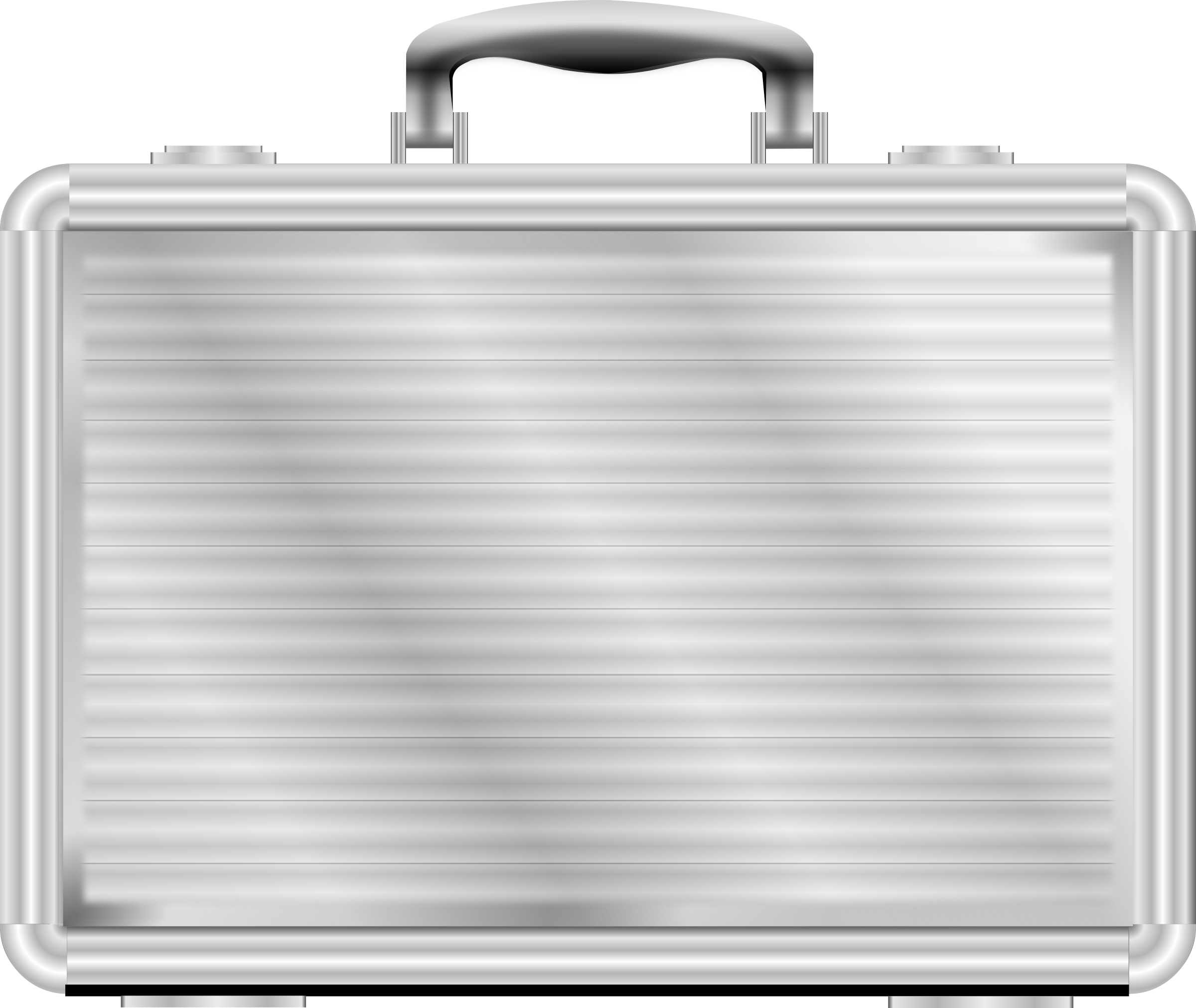 Steel Briefcase Png Jpg Transparent Download - Silver Briefcase Clipart (2400x2022), Png Download