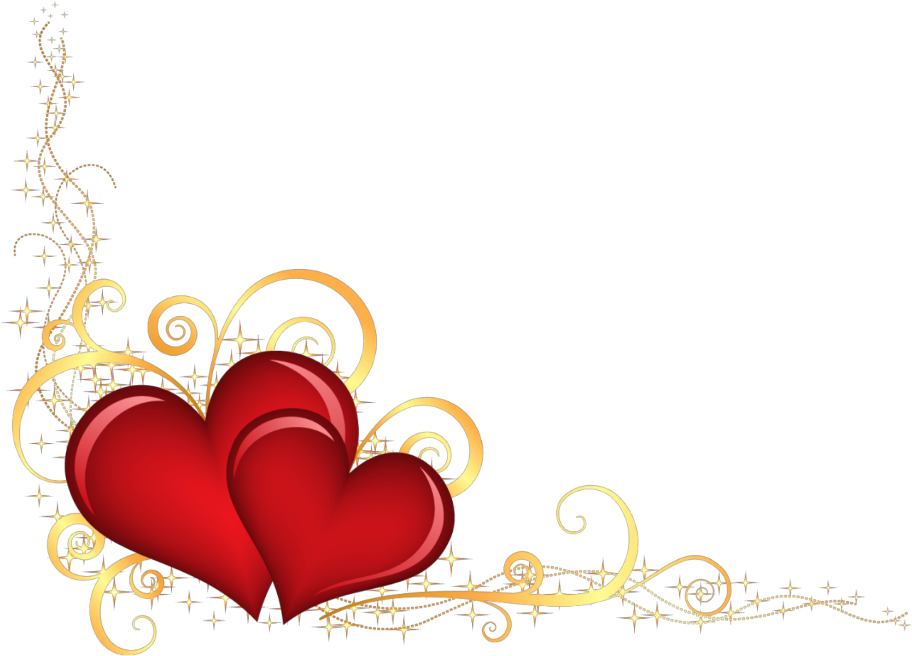 Mq Red Gold Heart Hearts Border Borders - Eu Chorei (1024x1024), Png Download