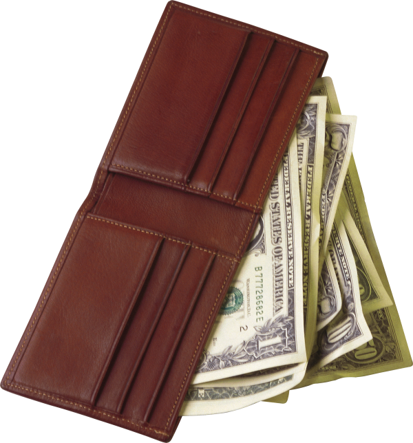 Money Png Free Download - Money In Wallet Png (600x644), Png Download