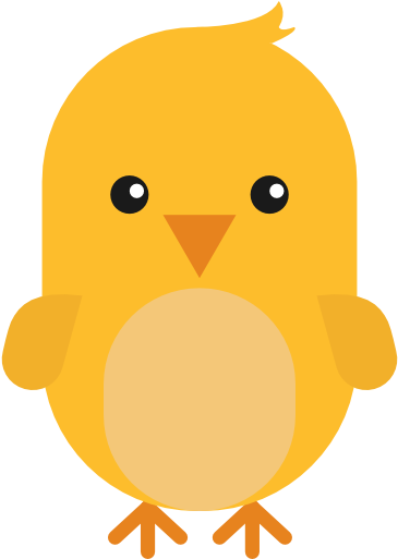 Cute Farm Animals Png - کارتون جوجه (365x513), Png Download