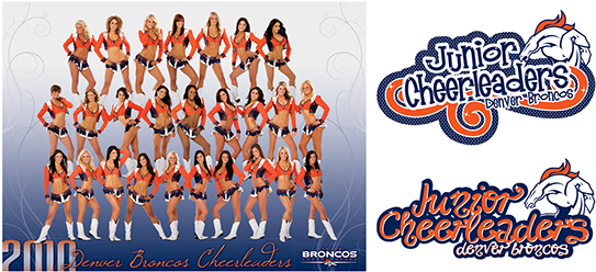2010 Cheerleader Collateral Team Poster - Denver Broncos Cheerleaders 2010 (600x280), Png Download