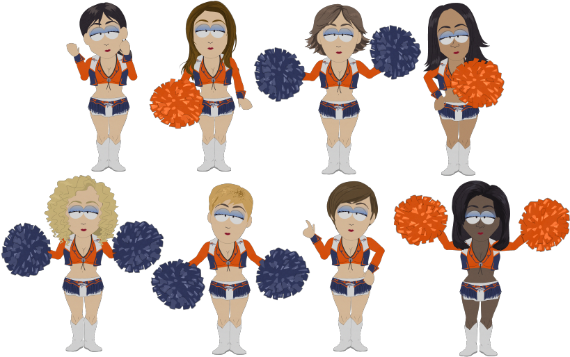 Denver Broncos Cheerleaders - Denver Broncos Cheerleaders Png (960x540), Png Download