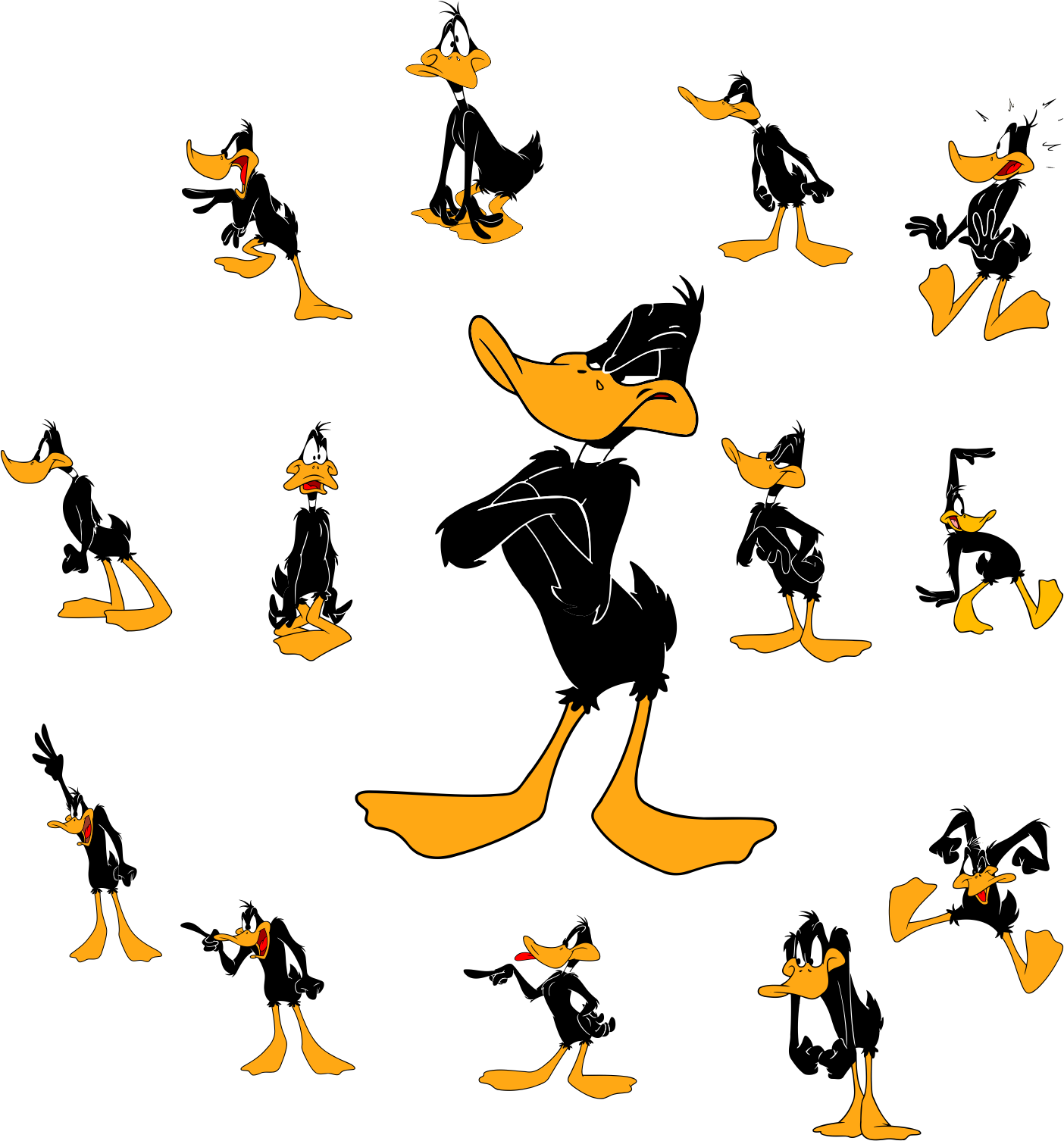 Daffy Duck Characters - Looney Tunes Daffy Duck Png (1404x1506), Png Download