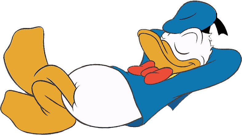 Donald Duck Silhouette Clipart - Relax Clipart (813x459), Png Download