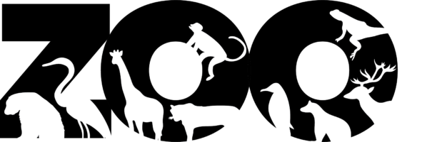 Amy I Don't Really Have A Favorite Zoo Animal - Black And White Zoo Animals (619x200), Png Download