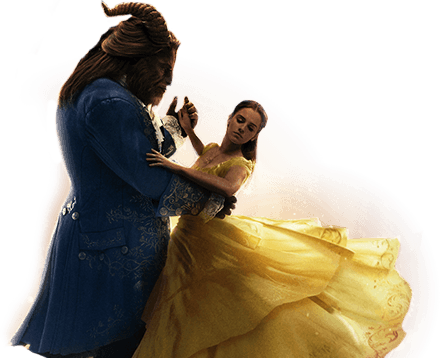 Los Looks Princess De Emma Watson - Beauty And The Beast Live Action Background (440x358), Png Download