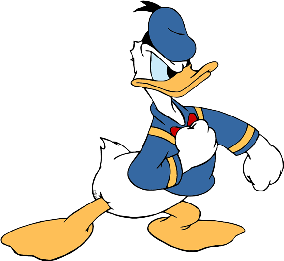 Angry Donald Duck Png (584x536), Png Download