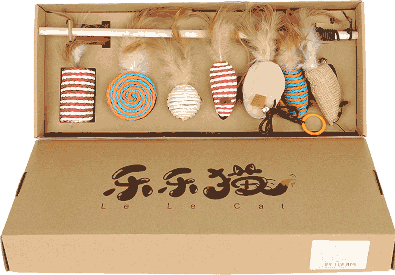 Funny Cat Feather Bells Simulation Mouse Baby Cat Fighting - Cat (800x800), Png Download
