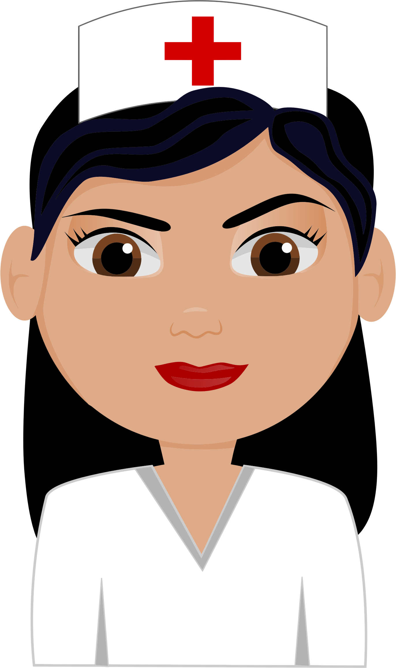 This Free Icons Png Design Of Nurse Avatar 3 (1372x2312), Png Download