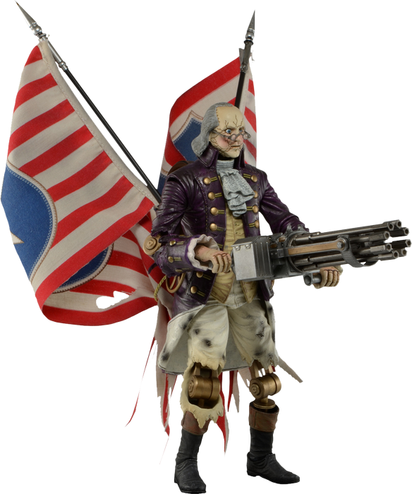 Benjamin Franklin 9" Action Figure (584x700), Png Download