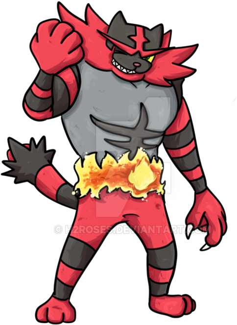 View Incineroar By H2roses-dankg3i , (1008x792), Png Download