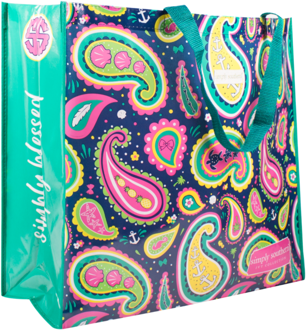 Simply Southern - Ecotote - Paisley (623x700), Png Download